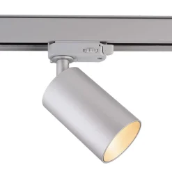 3-fasen railsysteem spot Can, zilver, aluminium, GU10, draaibaar gemonteerd