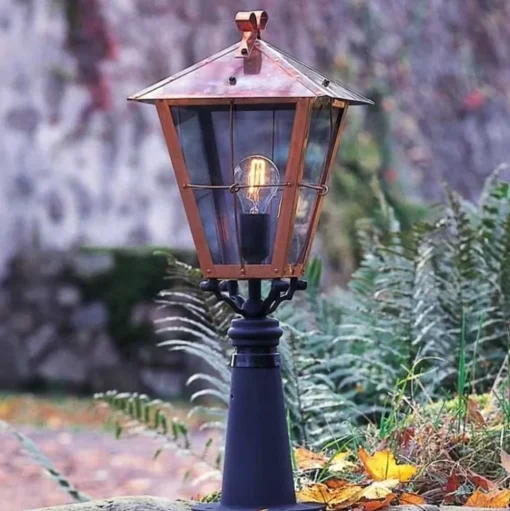 Fenix tuinpadverlichting in koper, 66,5 cm