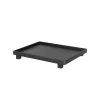 ferm LIVING Dienblad Bon Large, lengte 47 cm, zwart, hout