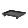 ferm LIVING Dienblad Bon Small, lengte 36 cm, zwart, hout
