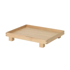 ferm LIVING Dienblad Bon Klein, lengte 36 cm, lichtkleurig, hout