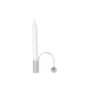 ferm LIVING Kandelaar Balans, chroom, messing, 9,5 cm