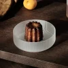 ferm LIVING Ripple serveerschaal, wit, Ø 12,2 cm, set van 4