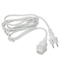 Fitting E27 met Ute kabel, 5 m, wit