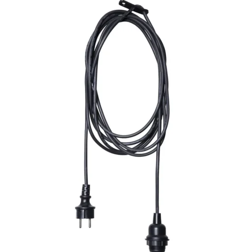 Fitting E27 met Ute kabel, 5 m, wit