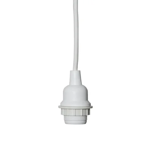 Fitting E27 met Ute kabel, 5 m, wit