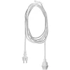 Fitting E27 met Ute kabel, 2,5 m, wit