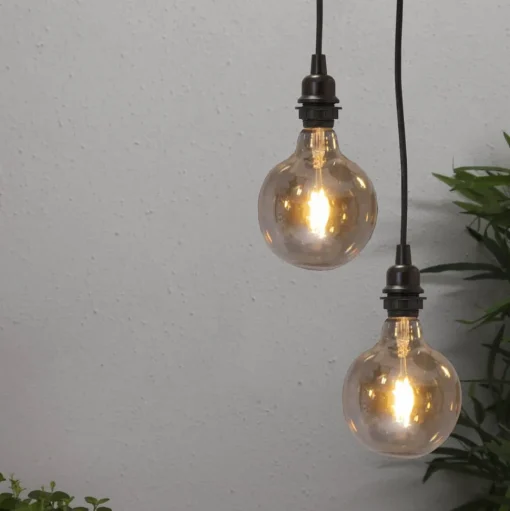 Fitting E27 met Ute kabel, 5 m, zwart