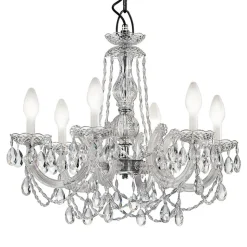 6-flammige LED buiten kroonluchter Drylight S6