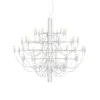 FLOS 2097/50 LED kroonluchter, mat, wit