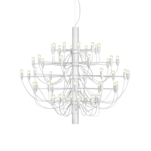 FLOS 2097/50 LED kroonluchter, mat, wit