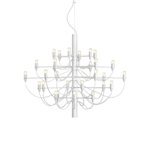 FLOS 2097/30 LED kroonluchter, mat, wit