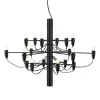 FLOS 2097/18 LED kroonluchter, mat, zwart