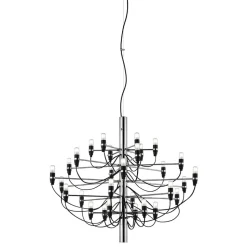FLOS 2097/50 LED kroonluchter, mat, chroom