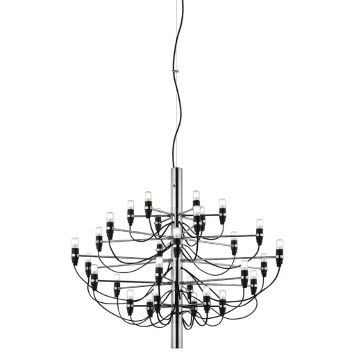 FLOS 2097/50 LED kroonluchter, mat, chroom