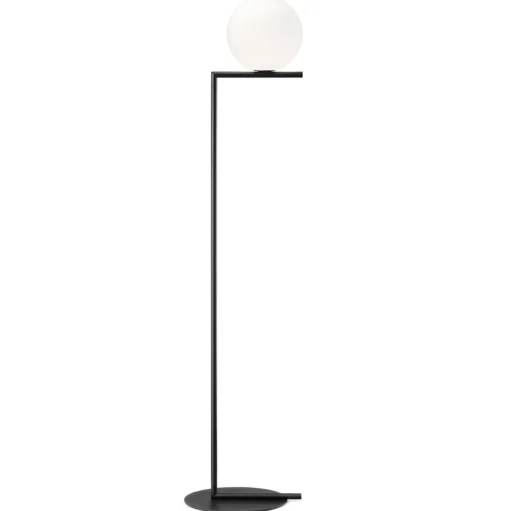 FLOS IC F1 vloerlamp zwart Ø 20 cm