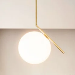FLOS IC S2 hanglamp, messing