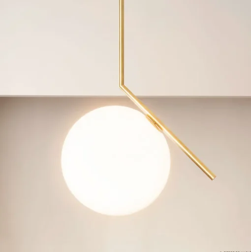 FLOS IC S2 hanglamp, messing
