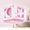 Fluorescerende hanglamp NACHTHIMMEL roze