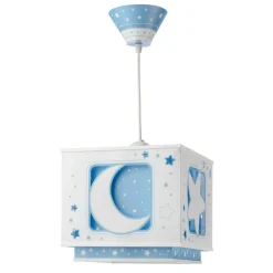 Fluorescerende hanglamp NACHTHIMMEL blauw