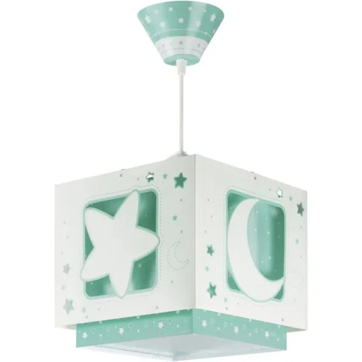 Fluorescerende hanglamp nachthemel groen