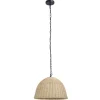 Forlight Cortic hanglamp, Ø 40 cm, lichtbruin, rotan