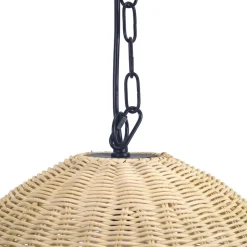 Forlight Cortic hanglamp, Ø 40 cm, lichtbruin, rotan