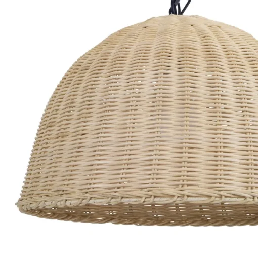 Forlight Cortic hanglamp, Ø 40 cm, lichtbruin, rotan