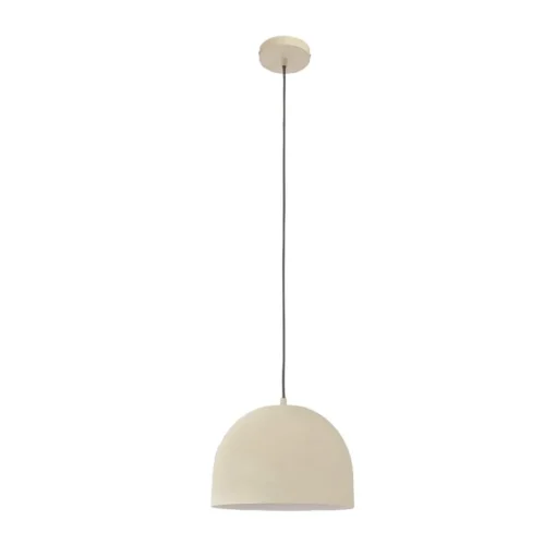 Forlight hanglamp Fres, beige, staal, Ø 30 cm