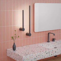 Forlight LED badkamer wandlamp Passeggio Nova, 60 cm, zwart