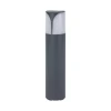 Forlight sokkellamp Astra, hoogte 50 cm, antraciet, aluminium