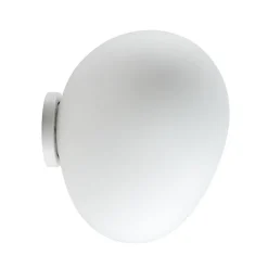Foscarini Gregg MIDI wandlamp, van glas, wit