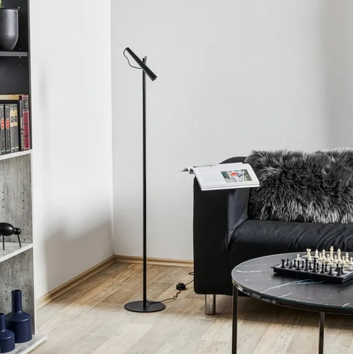 Foscarini Magneto LED vloerlamp, zwart