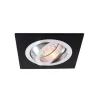 Fraaie 12V-inbouwlamp alu-zwart