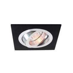 Fraaie 12V-inbouwlamp alu-zwart