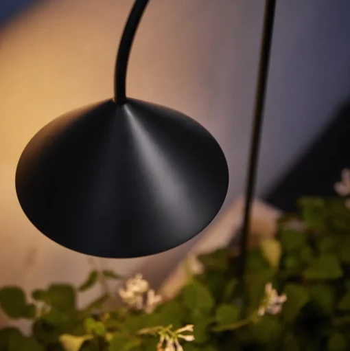 FRANDSEN LED grondspies lamp Graspaal, zwart, hoogte 82 cm