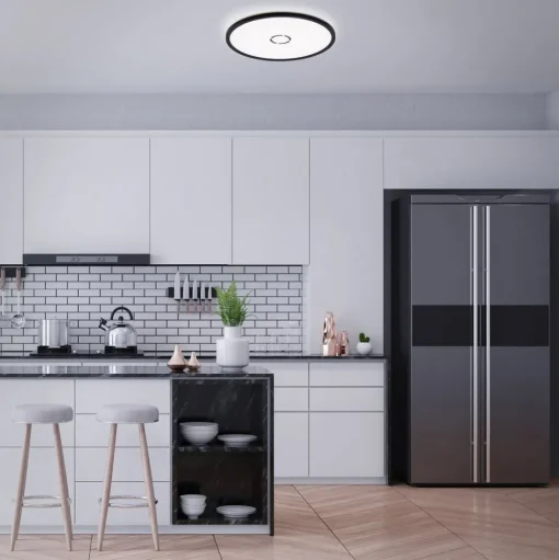 Free LED plafondlamp, Ø 42 cm, zwart