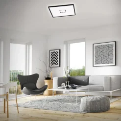 Free LED plafondlamp, 42 x 42 cm, zwart