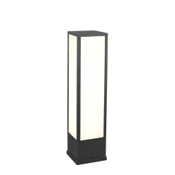 Fuerte LED sokkellamp, antraciet, aluminium, IP54
