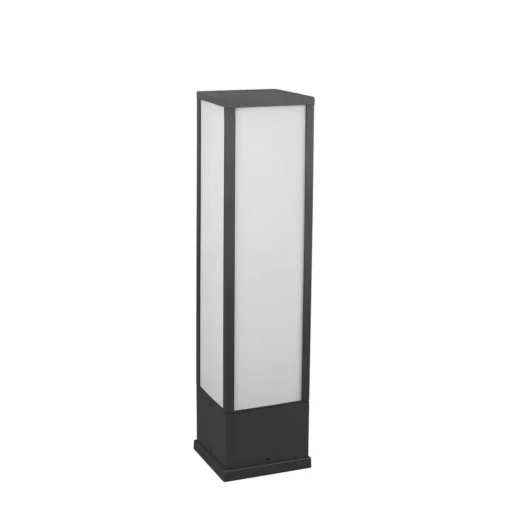 Fuerte LED sokkellamp, antraciet, aluminium, IP54