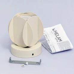 GAMBIT plafondspot, crèmewit, Ø 10 cm, metaal, GU10