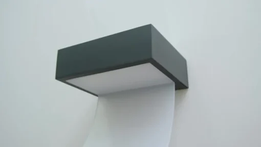 Gebogen LED-buitenwandlamp Skadi
