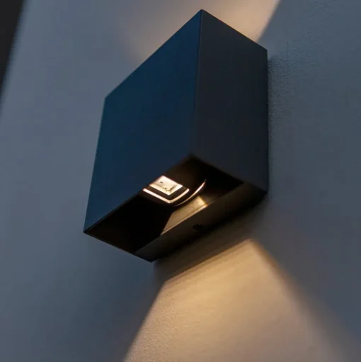Gemini Beams, IP54 up/down hoekig antraciet
