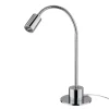 Glanzend verchroomde LED tafellamp Karen