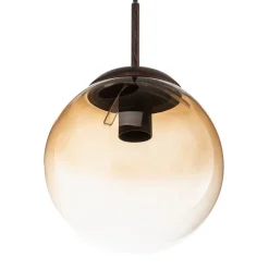 Glazen hanglamp Varus amber 3fl Ø 51 cm