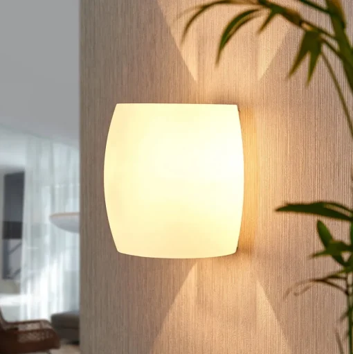 Glazen wandlamp Lusine