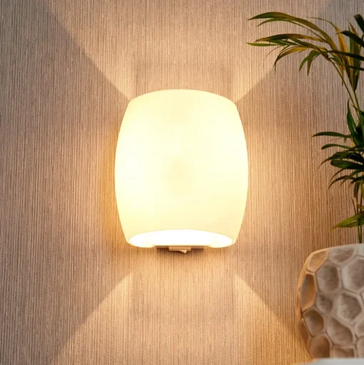 Glazen wandlamp Lusine