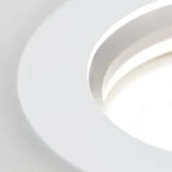 Glow inbouwspot, wit, metaal, Ø 11 cm, GU10