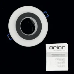 Glow inbouwspot, zwart, metaal, Ø 11 cm, GU10