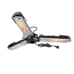 Glow straalkachel voor parasols, zwart, ijzer, Ø 102cm